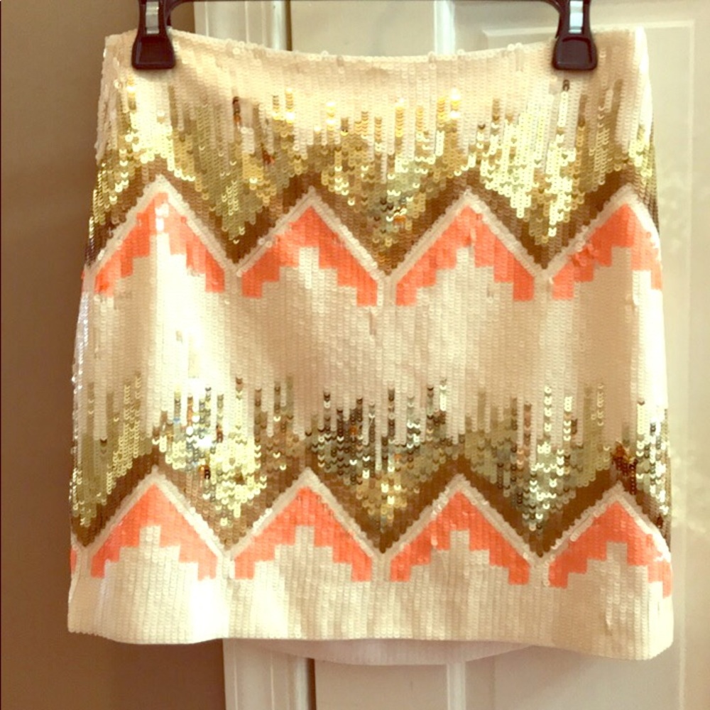 Sequin mini skirt